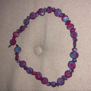 Colombian made multi color statement necklace